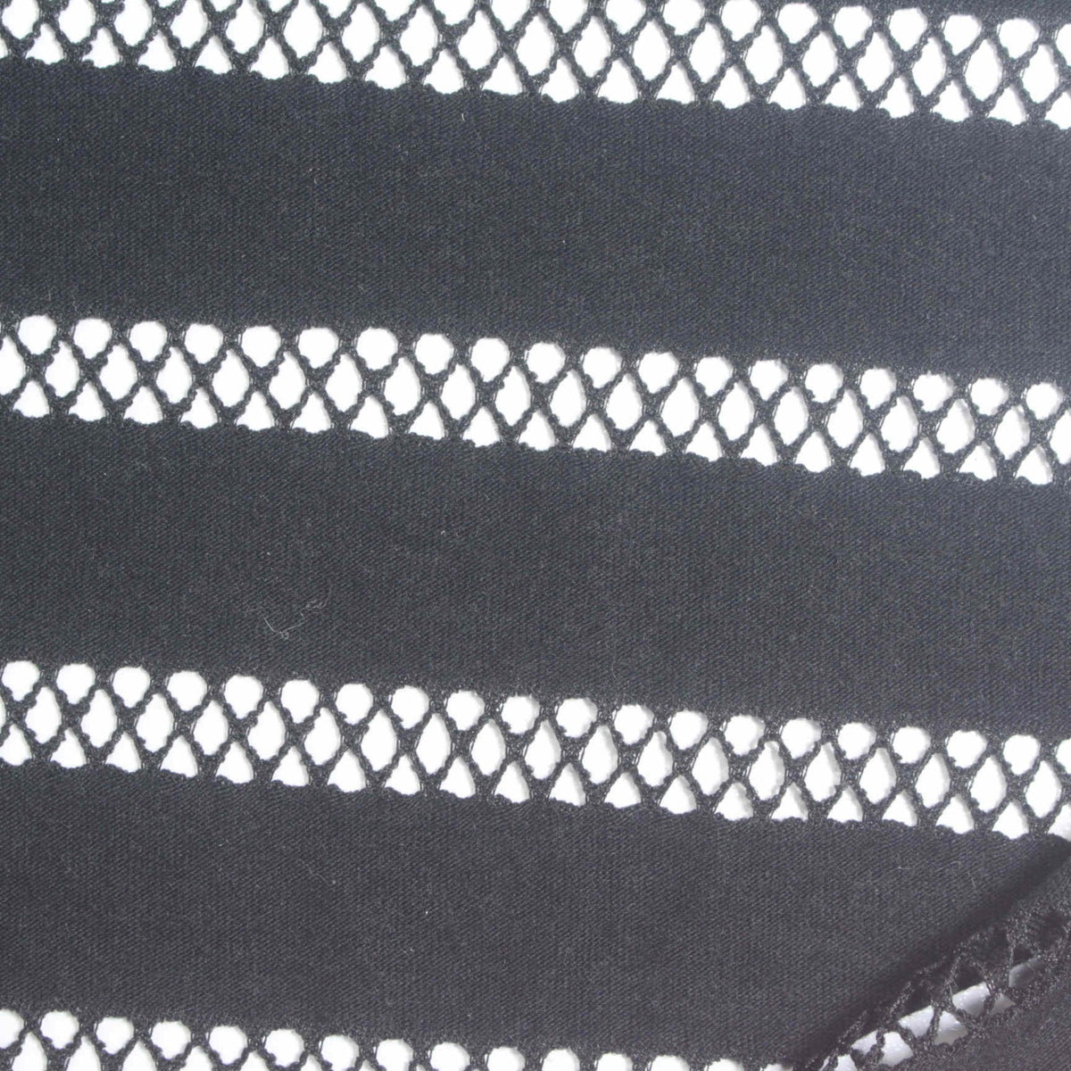 Black Stripes Jacquard, Poly-Viscose