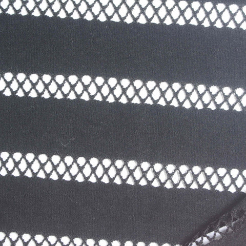 Black Stripes Jacquard, Poly-Viscose