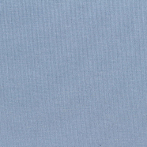 Washed Polyester Modal Stretch Scuba Knit Fabric, 340 gsm, 180 cm — Blue