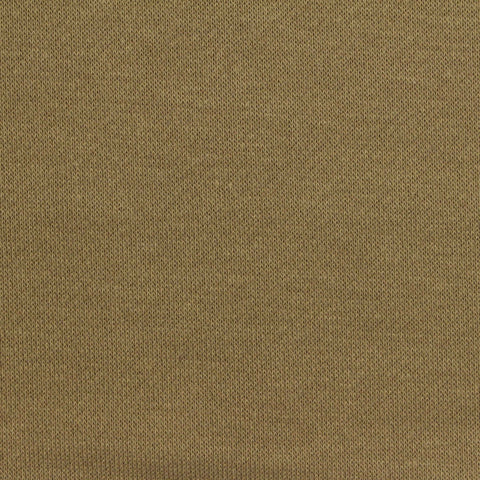 Polyester Cotton French Terry Fabric, 280 gsm, 175 cm — Khaki