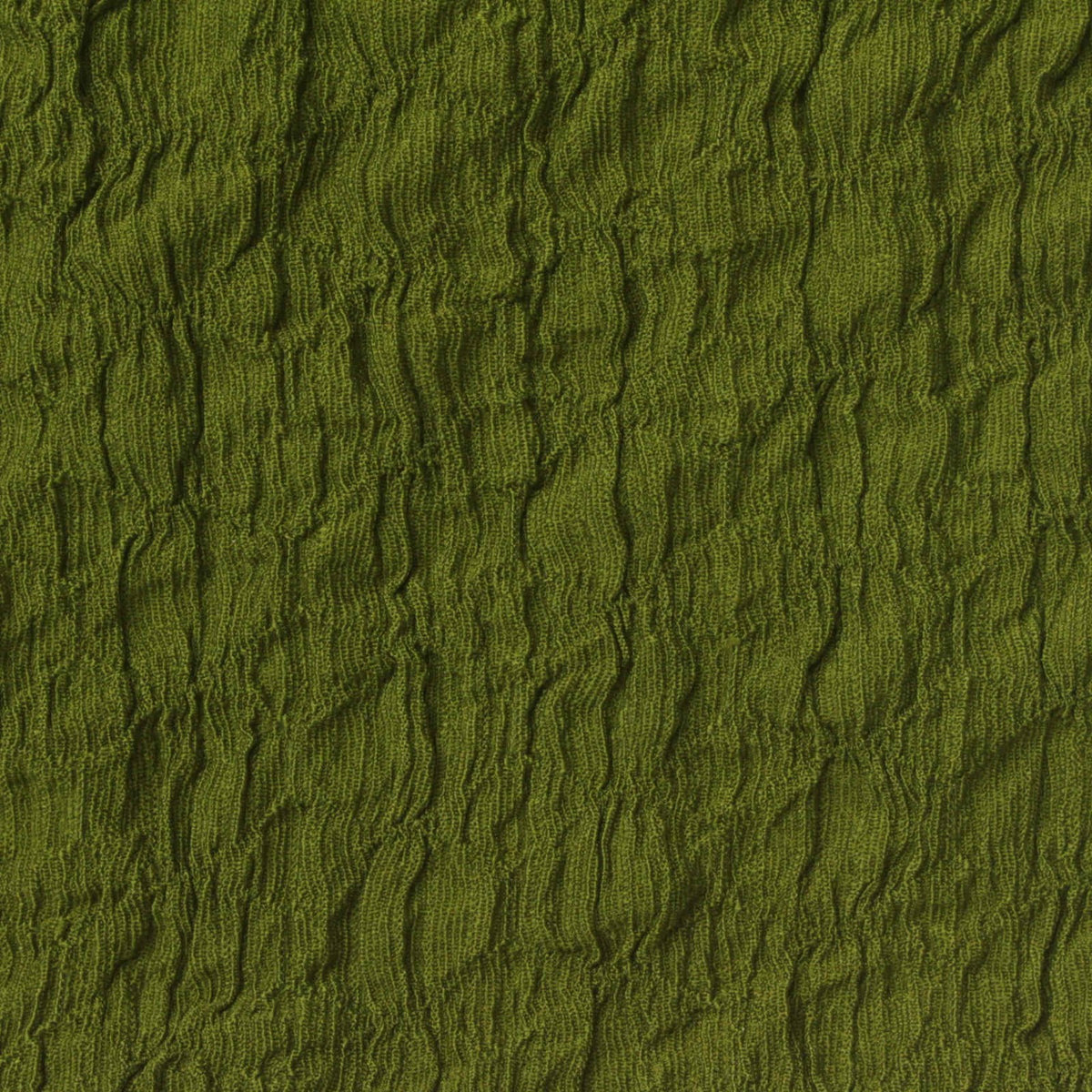 Olive Textured Crepe, Polyester