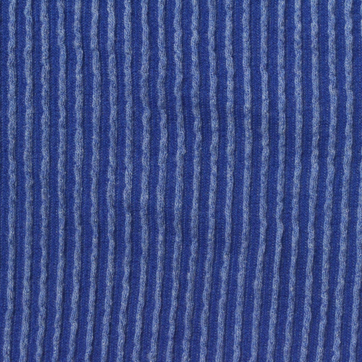 Royal Blue Vertical-Stripe Rib Knit, Poly-Viscose