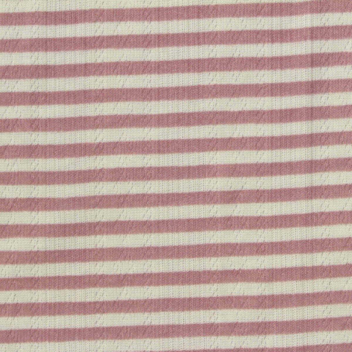 Pink Stripes Rib Knit, Polyester