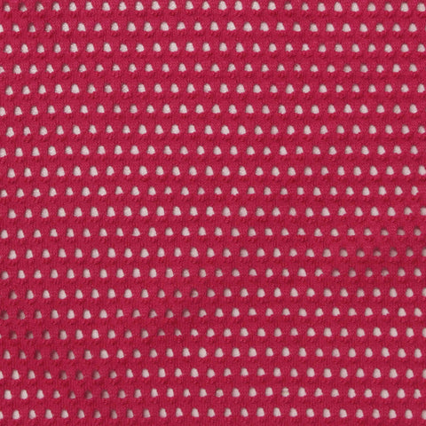 Hot Pink Eyelet Jacquard, Cotton-Poly