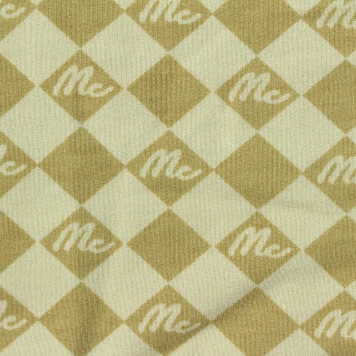 Beige Diamond French Terry, Poly-Cotton
