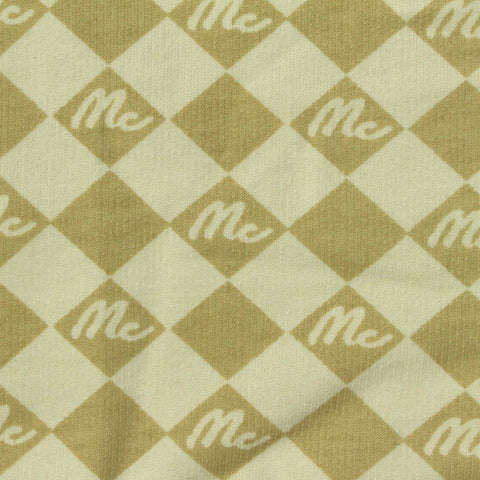 Beige Diamond French Terry, Poly-Cotton