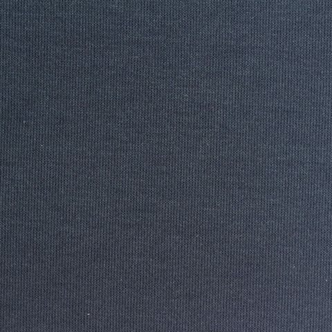 Polyester Cotton Scuba Knit Fabric, 285 gsm, 170 cm — Navy