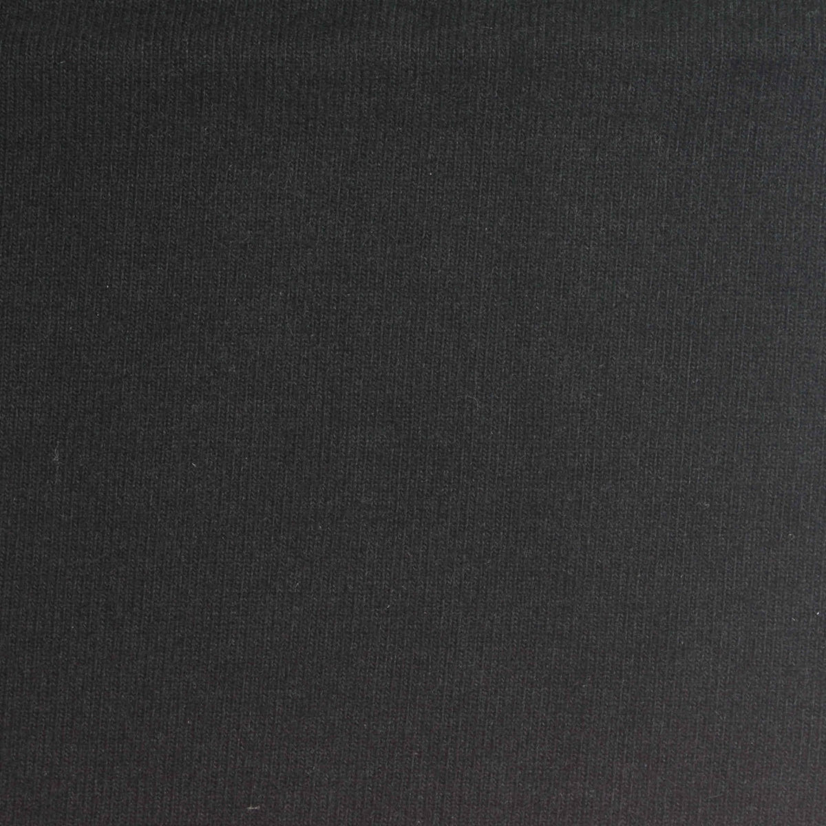 Brushed Polyester Viscose Stretch Jersey Knit Fabric, 270 gsm, 155 cm — Black