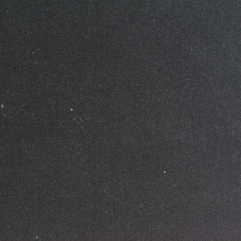 Polyester Cotton French Terry Fabric, 310 gsm, 186 cm — Black