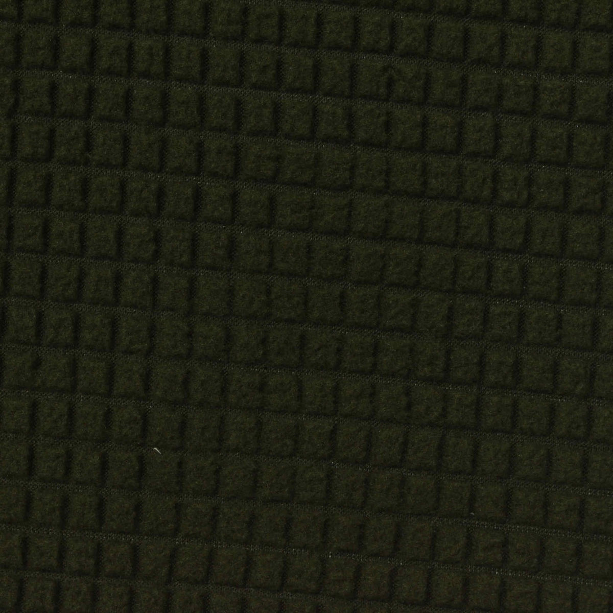 Dark Green Grid Fleece, Polyester