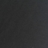 Polyester Cotton Stretch Rib Knit Fabric, 387 gsm, 130 cm — Black