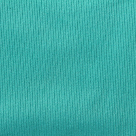 Turquoise Ribbed Corduroy, Cotton