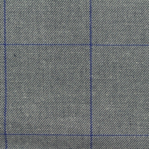Grey Check Twill, Poly-Viscose