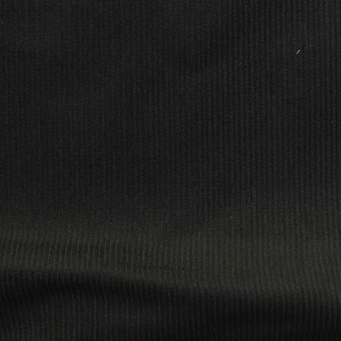 Black Ribbed Corduroy, Cotton