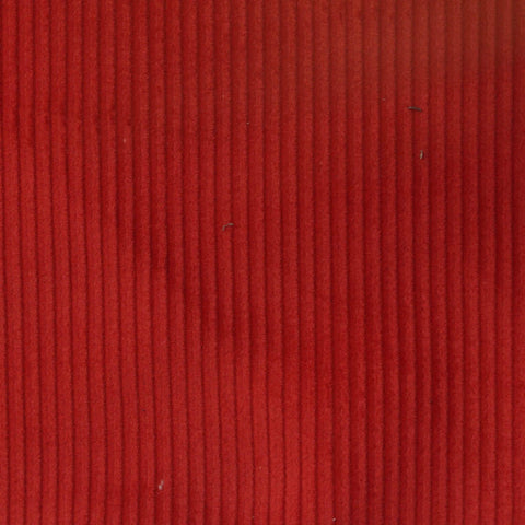 Red Ribbed Corduroy, Cotton