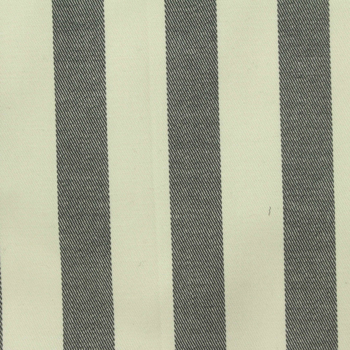 Charcoal Stripes Twill, Cotton