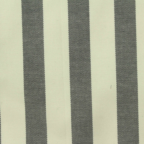 Charcoal Stripes Twill, Cotton