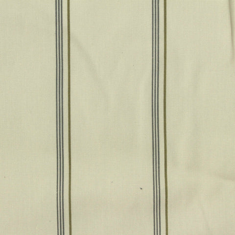 Olive Stripes Poplin, Cotton