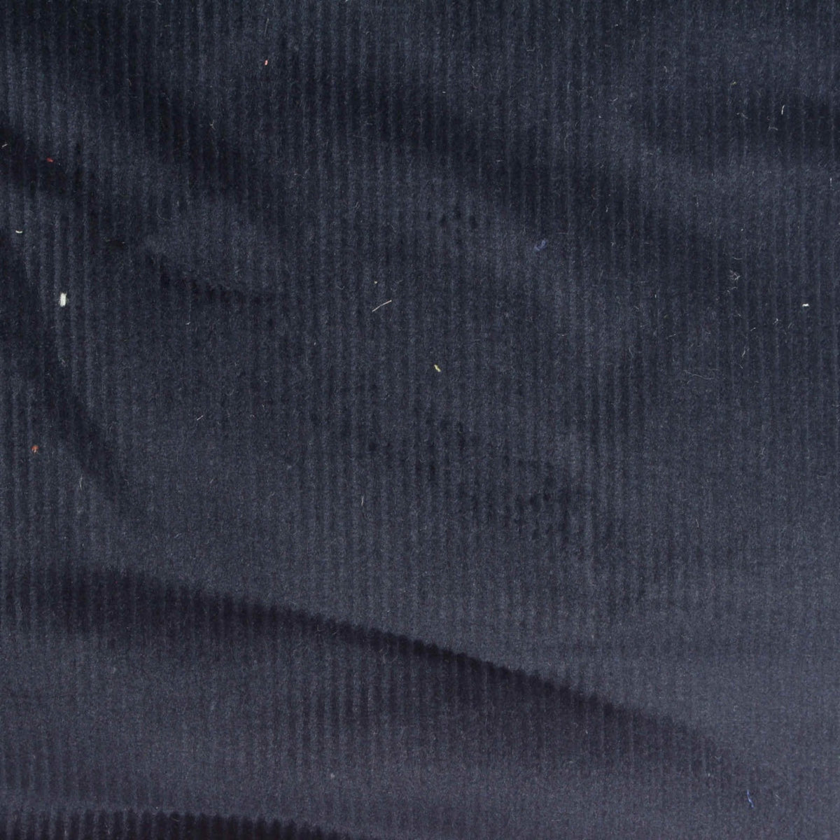 Dark Navy Ribbed Corduroy, Cotton-Poly