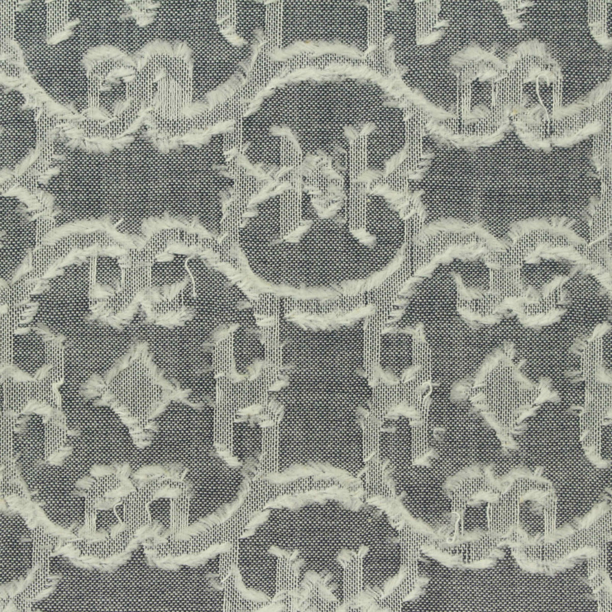 White Geometric Jacquard, Cotton