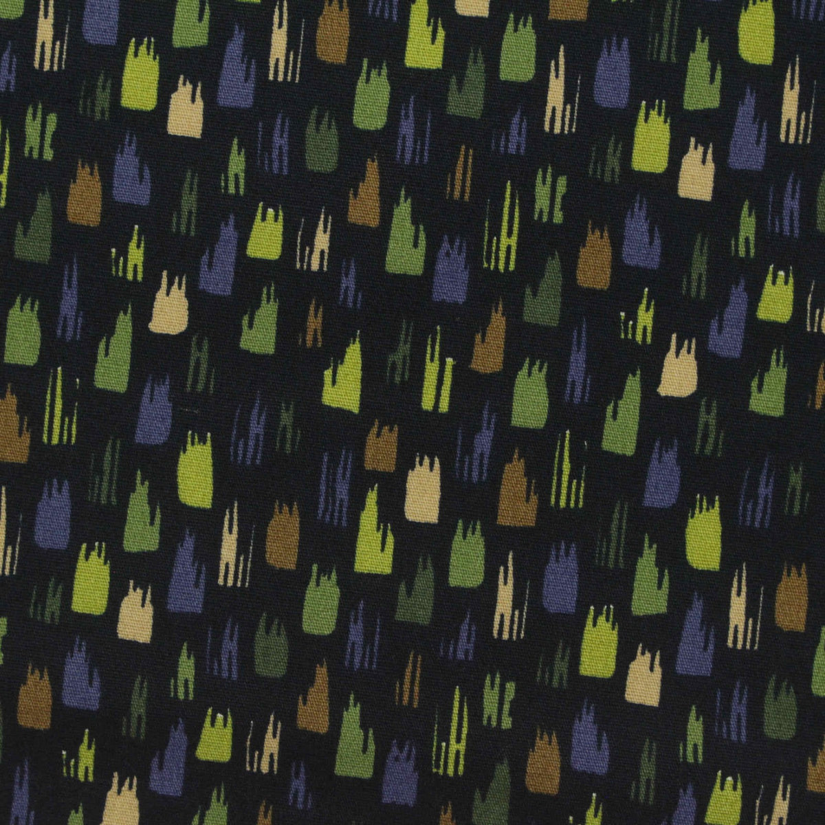Green Abstract Poplin, Cotton