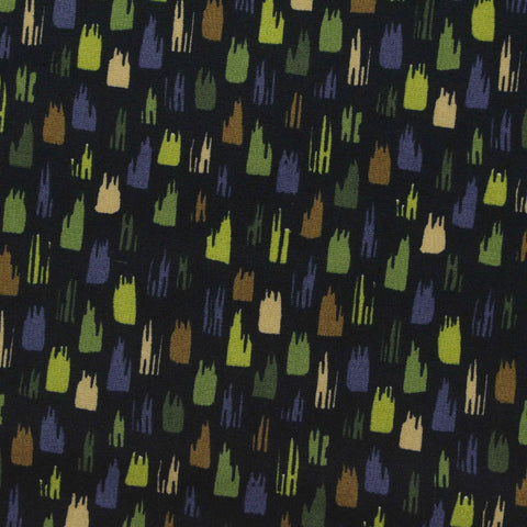 Green Abstract Poplin, Cotton