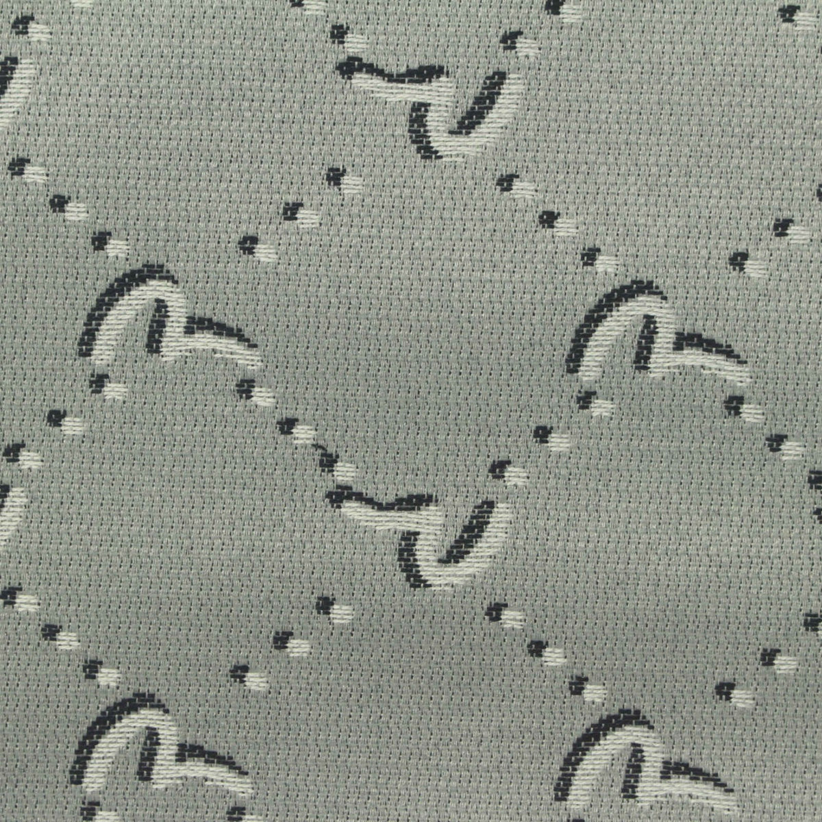 Grey Diamond Jacquard, Cotton-Poly