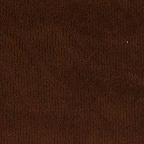 Washed Cotton Stretch Corduroy Fabric, 315 gsm — Brown