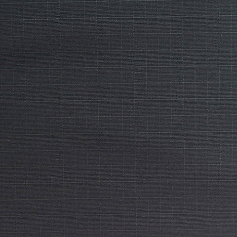 Dark Black Subtle-Grid Woven, Cotton