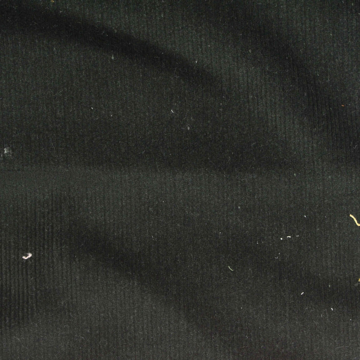 Cotton Stretch Corduroy Fabric, 302 gsm — Black