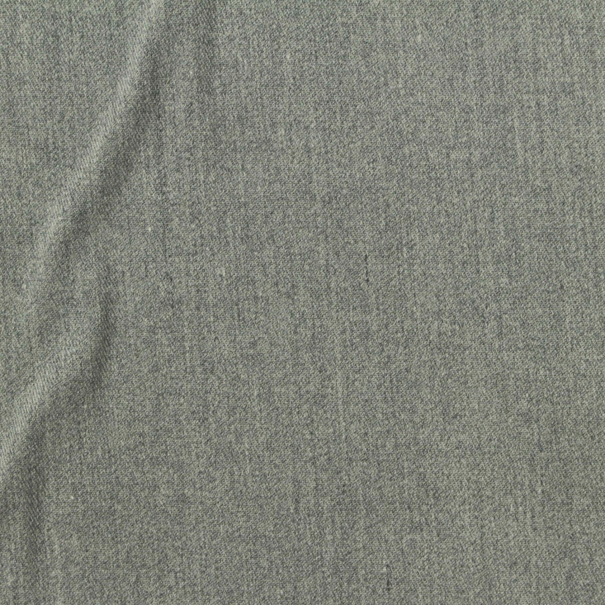 Heather Grey Marl Twill, Cotton-Poly