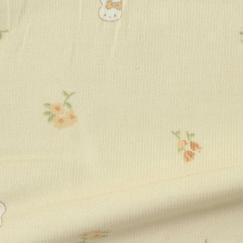 Printed 100% Cotton Corduroy Fabric, 151 gsm — Beige