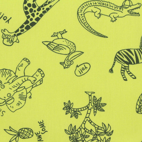 Printed Cotton Polyester Poplin Fabric, 114 gsm — Green