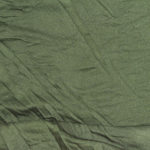 Olive Textured Milk Silk Knit, Polyester