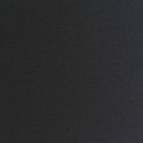 Viscose Nylon Stretch Ponte Knit Fabric, 260 gsm, 160 cm — Black