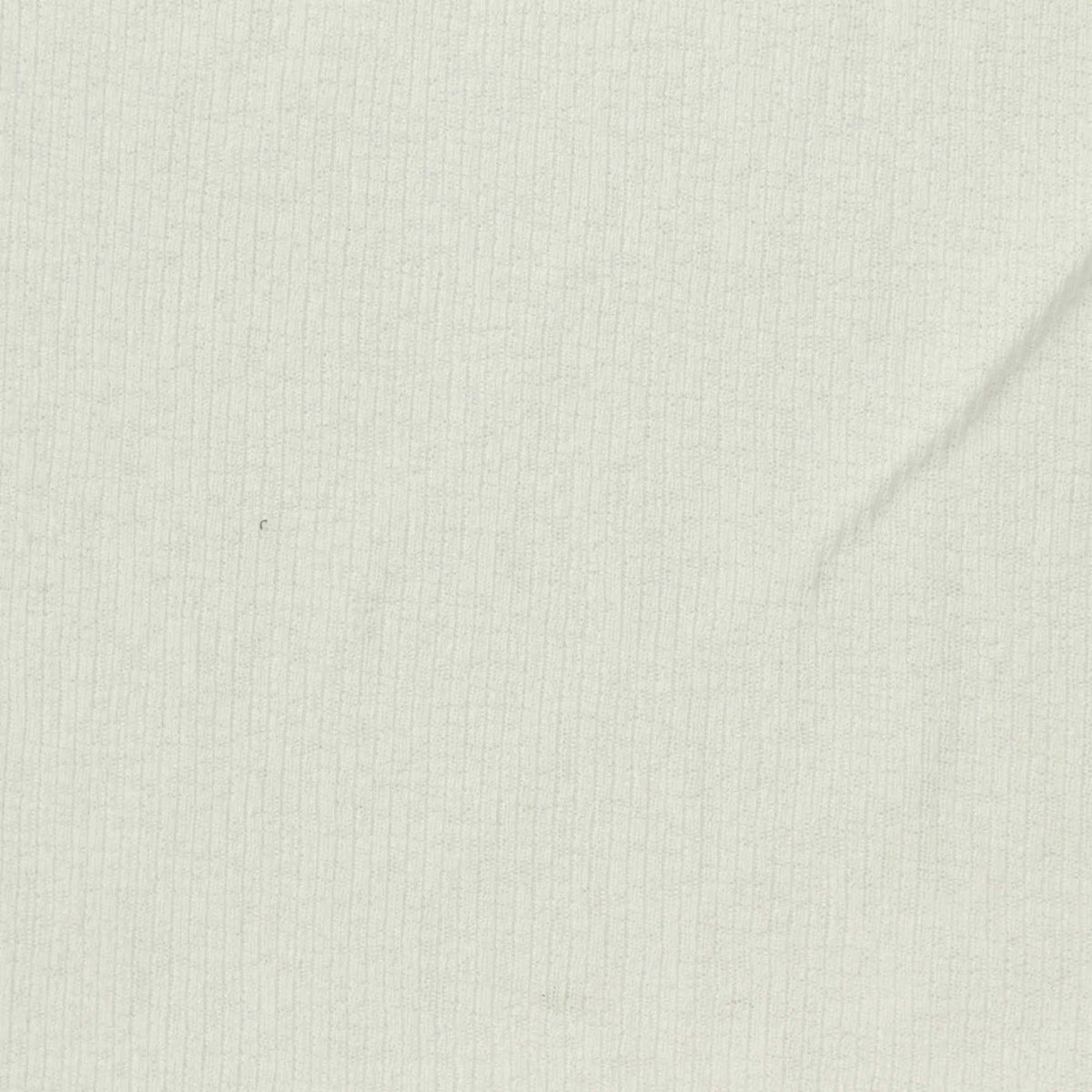 100% Polyester Rib Knit Fabric, 110 gsm, 125 cm — White