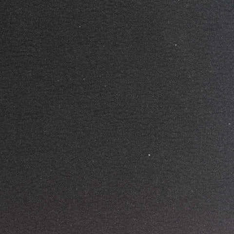 Polyester Stretch Interlock Knit Fabric, 380 gsm, 150 cm — Black