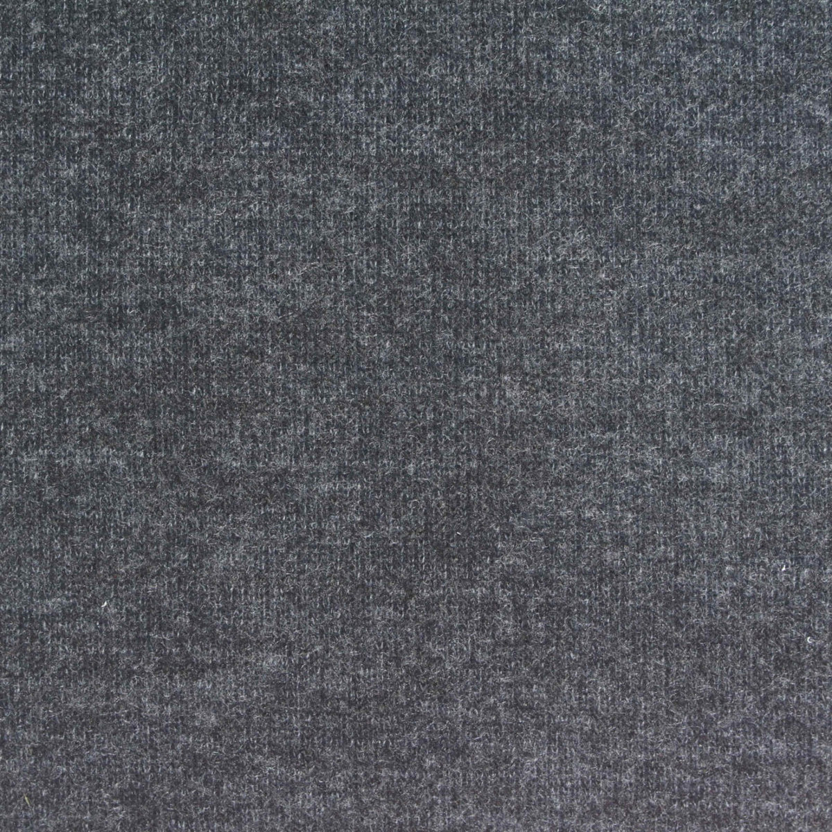Dark Charcoal Marl Rib Knit, Cotton-Poly