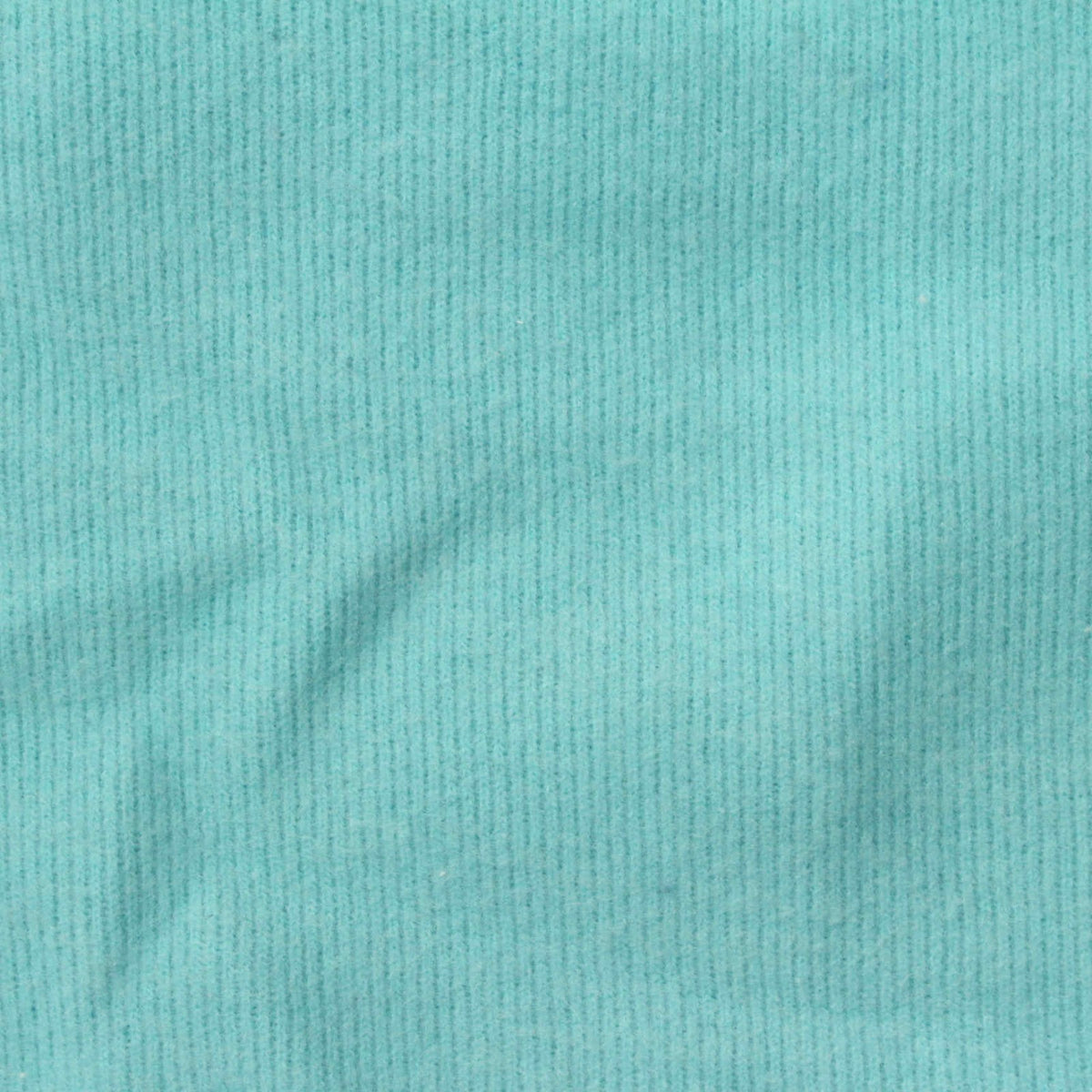Polyester Cotton Rib Knit Fabric, 350 gsm, 120 cm — Blue