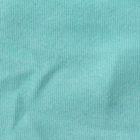 Polyester Cotton Rib Knit Fabric, 350 gsm, 120 cm — Blue