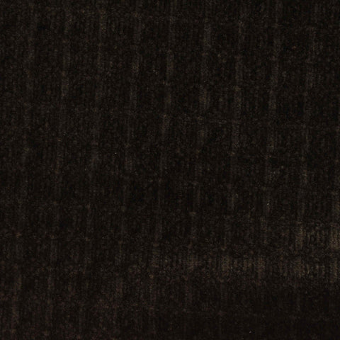 Jacquard Polyester Stretch Chenille Fabric, 450 gsm, 160 cm — Black