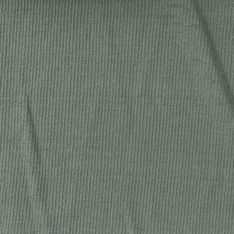 100% Polyester Rib Knit Fabric, 120 gsm, 125 cm — Green