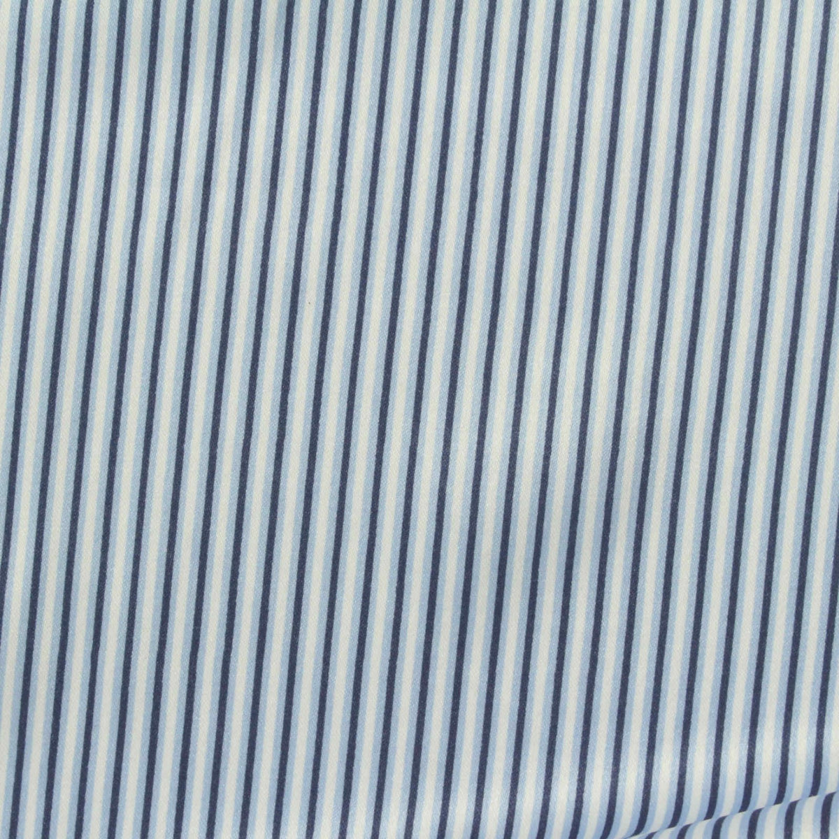 Printed Polyester Stretch Satin Fabric, 85 gsm, 145 cm — Blue