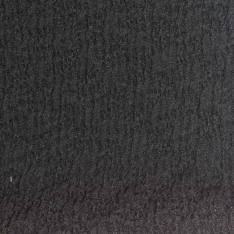 Polyester Stretch Crepe Fabric, 200 gsm, 150 cm — Black