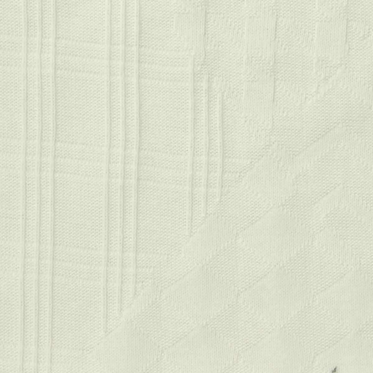 White Textured Jacquard, Cotton-Poly