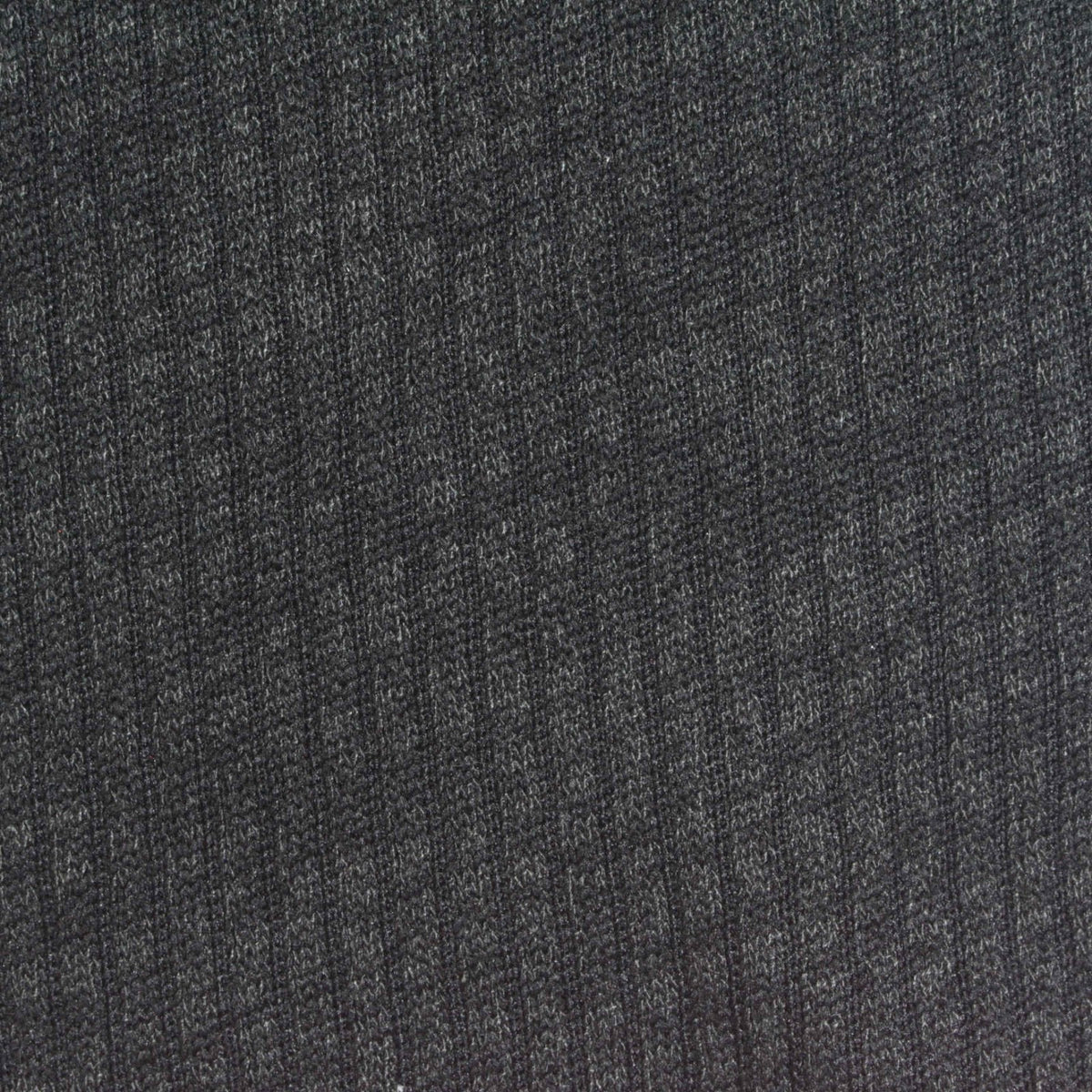Dark Grey Marl Rib Knit, Poly-Viscose