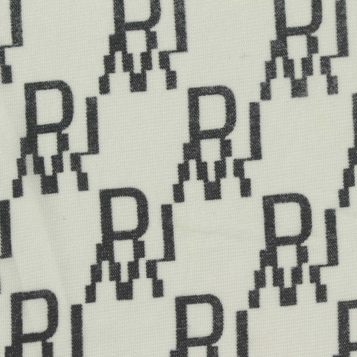 Printed Nylon Stretch Mesh Fabric, 90 gsm, 178 cm — White
