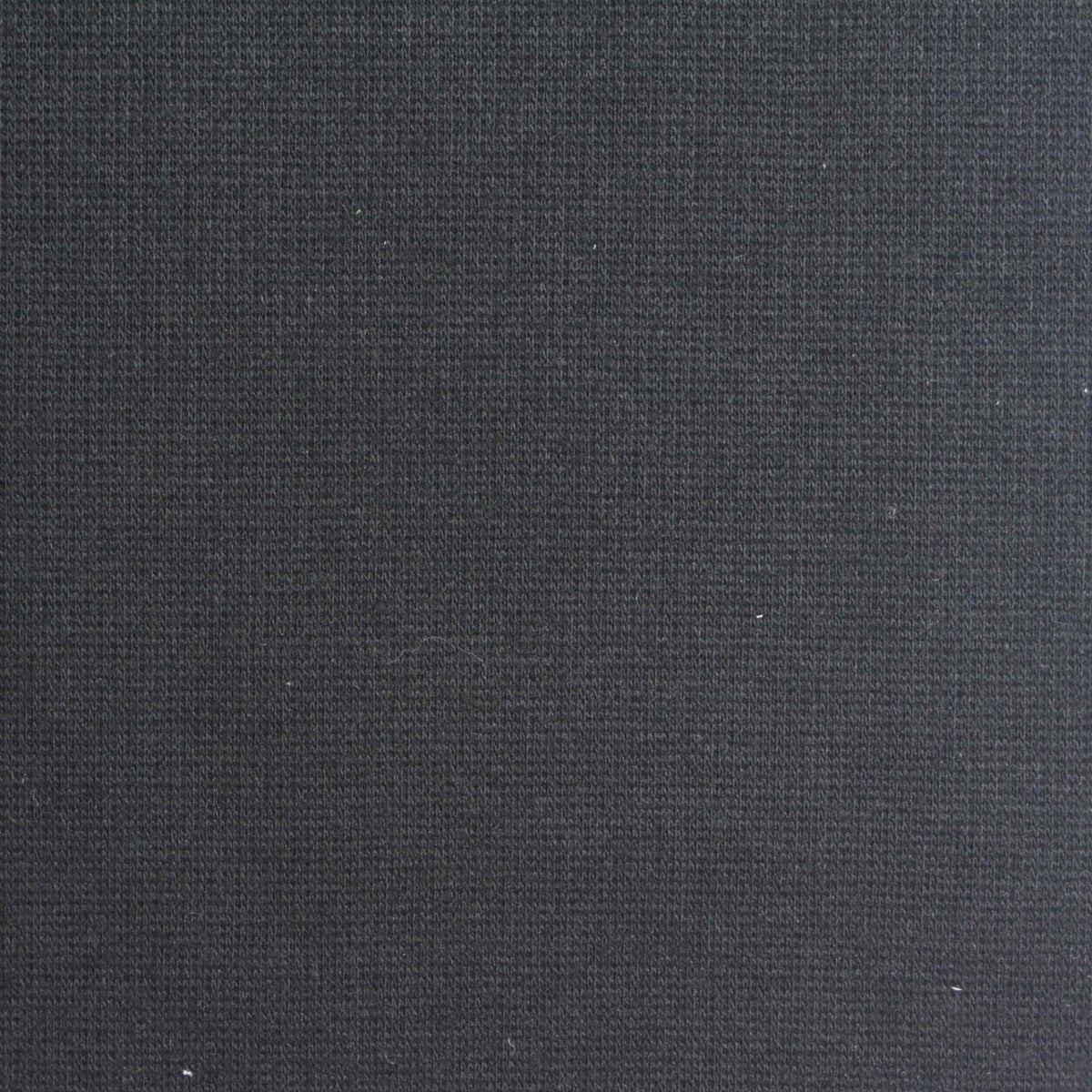 Cotton Polyester Rib Knit Fabric, 330 gsm, 170 cm — Black