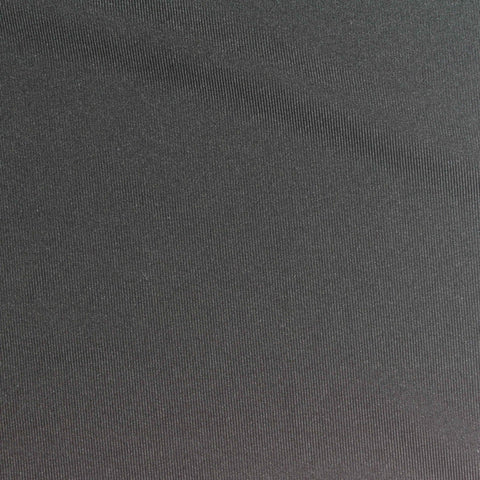 Polyester Stretch Milk Silk Knit Fabric, 200 gsm, 155 cm — Black
