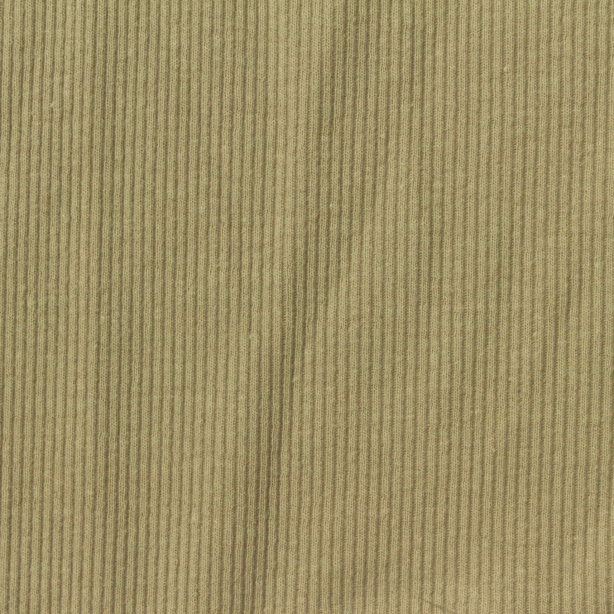 Cotton Polyester Stretch Rib Knit Fabric, 260 gsm, 110 cm — Khaki